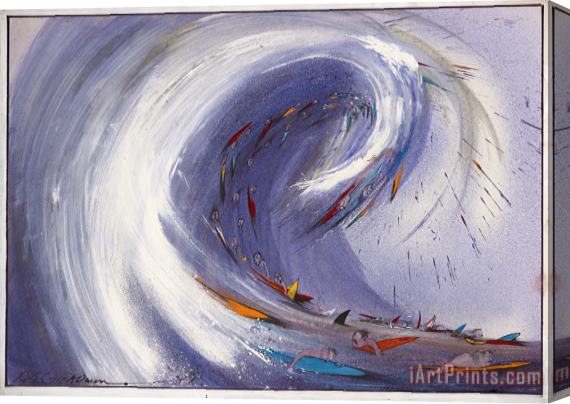 Ralph Steadman Curse of Lono Surfers Stretched Canvas Print / Canvas Art