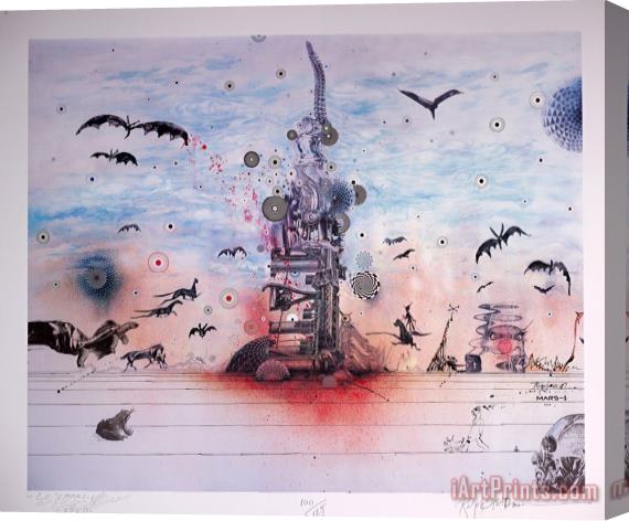 Ralph Steadman Dystopia with a Glimmer of Hope, 2020 Stretched Canvas Print / Canvas Art