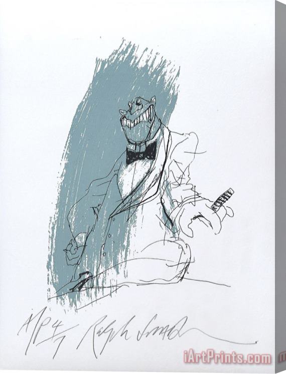 Ralph Steadman Lousy Lizard Man., 2000 Stretched Canvas Print / Canvas Art