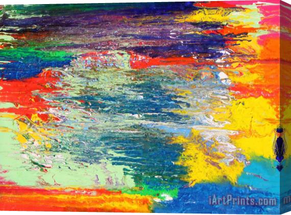 Ralph White Chromatic Stretched Canvas Painting / Canvas Art