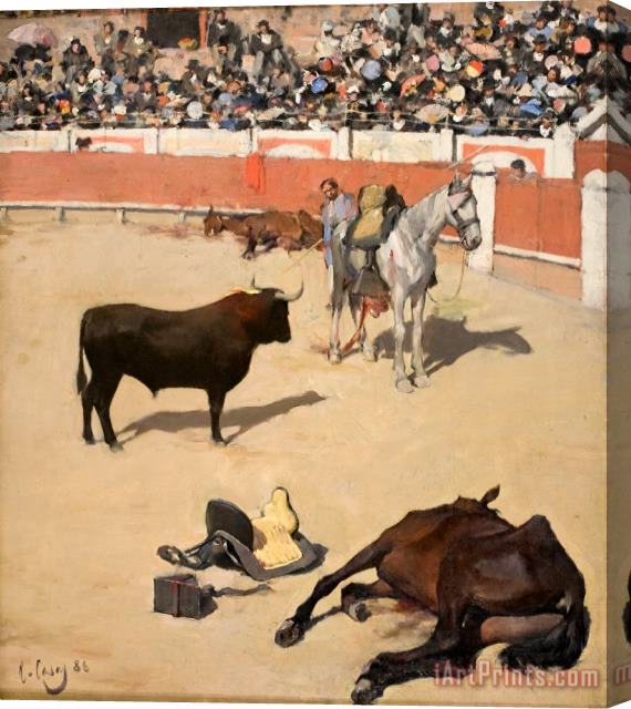 Ramon Casas i Carbo Bulls (dead Horses) Stretched Canvas Print / Canvas Art