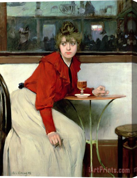 Ramon Casas i Carbo Chica In A Bar Stretched Canvas Print / Canvas Art