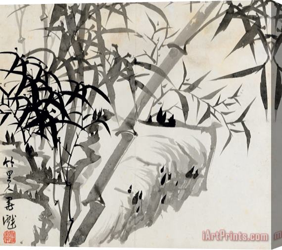 Rang Tian Leaf C Stretched Canvas Print / Canvas Art