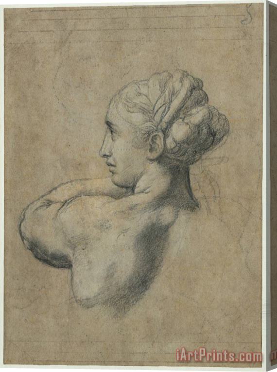 Raphael Head of a Woman Stretched Canvas Print / Canvas Art
