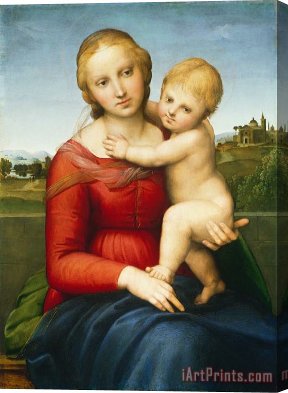 Raphael Raffaello Sanzio of Urbino The Small Cowper Madonna Stretched Canvas Painting / Canvas Art