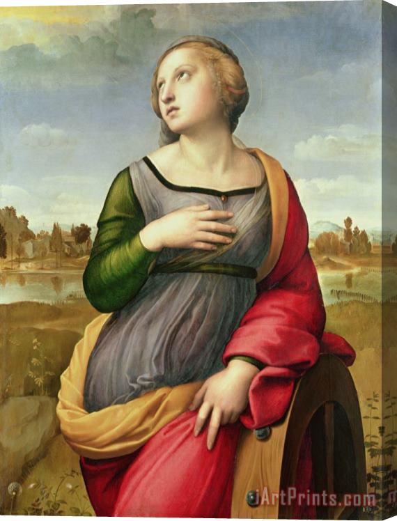 Raphael Saint Catherine of Alexandria Stretched Canvas Print / Canvas Art
