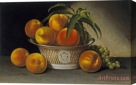 Raphaelle Peale Still Life with Peaches Stretched Canvas Print / Canvas Art