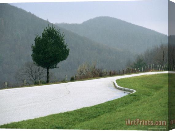 Raymond Gehman A Pull Over Along The Blue Ridge Parkway Stretched Canvas Print / Canvas Art