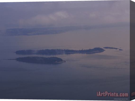 Raymond Gehman An Aerial View of The San Juan Islands Stretched Canvas Painting / Canvas Art