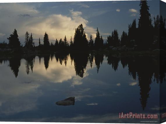 Raymond Gehman Beartooth Lake And Reflection Stretched Canvas Painting / Canvas Art