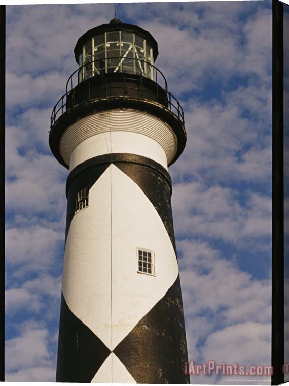 Raymond Gehman Cape Lookout Light Prototype for All Outer Banks Lighthouses Stretched Canvas Print / Canvas Art
