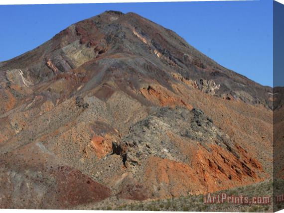 Raymond Gehman Colorful Mountain in Death Valley National Park California Stretched Canvas Print / Canvas Art