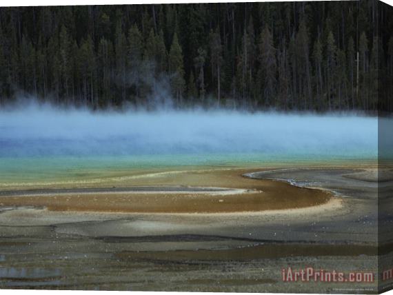 Raymond Gehman Grand Prismatic Spring Yellowstone National Park Wyoming Stretched Canvas Print / Canvas Art