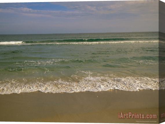 Raymond Gehman Incoming Atlantic Ocean Tide on The Cape Lookout National Seashore Stretched Canvas Print / Canvas Art