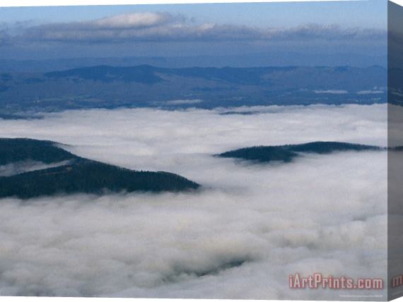 Raymond Gehman Morning Fog Covers The Shenandoah Valley Stretched Canvas Print / Canvas Art