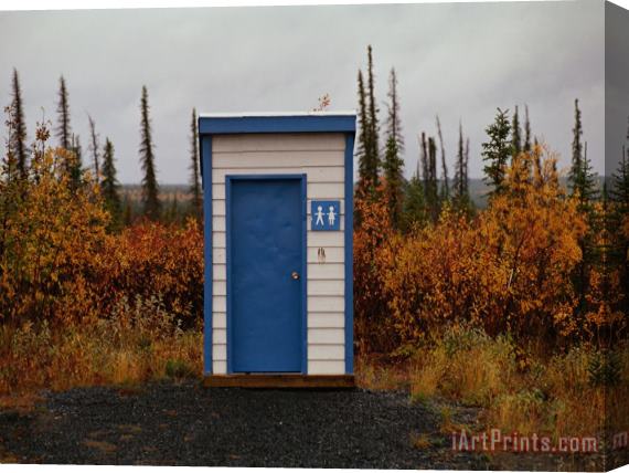 Raymond Gehman Outhouse in The Bush Stretched Canvas Print / Canvas Art