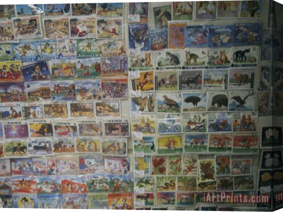 Raymond Gehman Stamps for Sale at a Souvenir Stand Stretched Canvas Print / Canvas Art