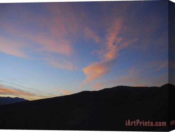 Raymond Gehman Sunrise Over Mountains in Death Valley National Park Stretched Canvas Painting / Canvas Art