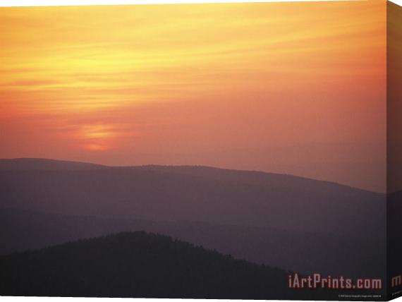 Raymond Gehman Sunset From Ravens Roost Overlook Stretched Canvas Painting / Canvas Art