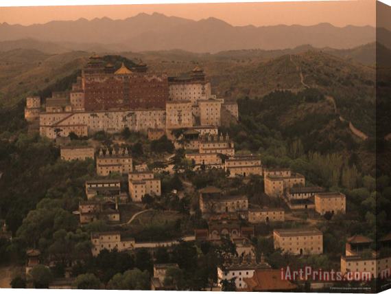 Raymond Gehman Sunset Over Potala Temple Chengde Hebei Provence China Stretched Canvas Painting / Canvas Art