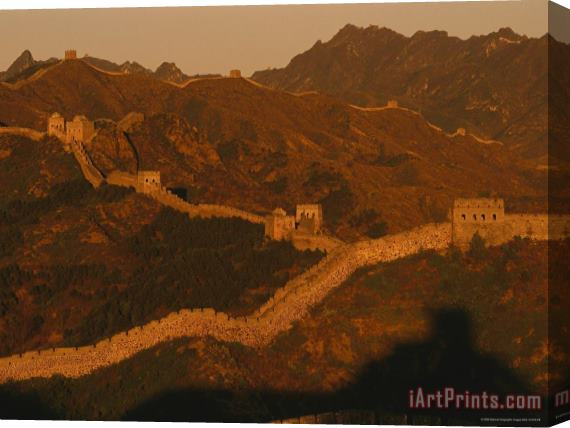 Raymond Gehman The Jinshaling Section of The Great Wall at The Beijing Hebei Border Stretched Canvas Print / Canvas Art