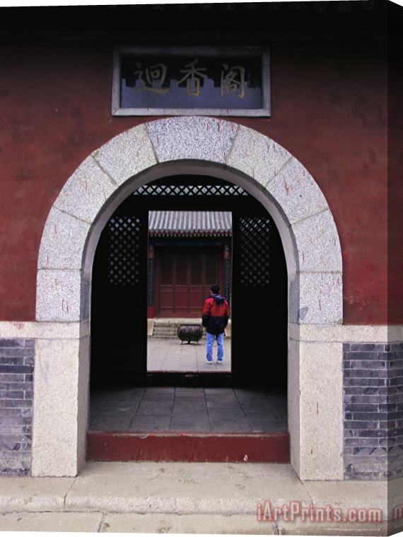 Raymond Gehman The Miao Fengshan Buddhist Temple in Beijing Stretched Canvas Painting / Canvas Art