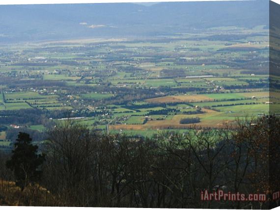 Raymond Gehman View of Stanley And Shenandoah Valley From The Skyline Drive Stretched Canvas Print / Canvas Art
