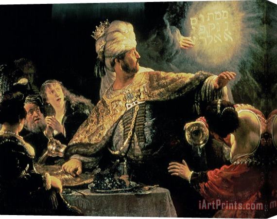Rembrandt Belshazzars Feast Stretched Canvas Print / Canvas Art