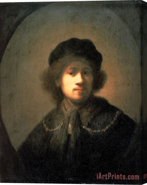 Rembrandt Harmensz van Rijn Portrait of The Artist As a Young Man Stretched Canvas Print / Canvas Art