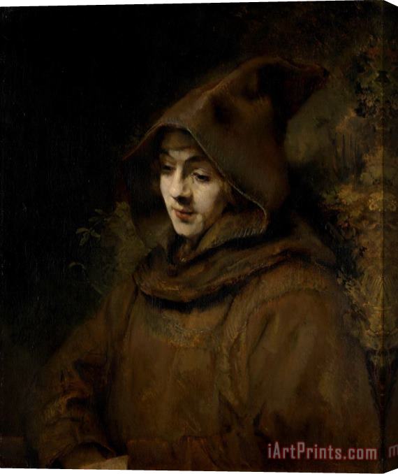 Rembrandt Harmensz van Rijn Rembrandt's Son Titus in a Monk's Habit Stretched Canvas Print / Canvas Art