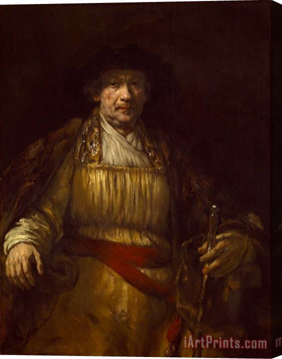 Rembrandt Harmensz van Rijn Zelfportret Stretched Canvas Print / Canvas Art