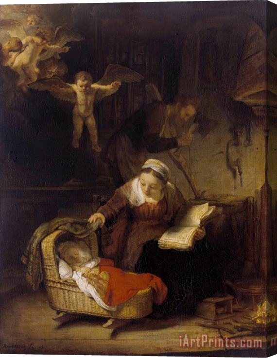 Rembrandt Harmensz van Rijn Святое Семейство Stretched Canvas Print / Canvas Art