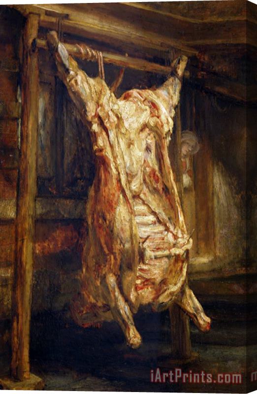 Rembrandt Harmenszoon van Rijn The Slaughtered Ox Stretched Canvas Painting / Canvas Art