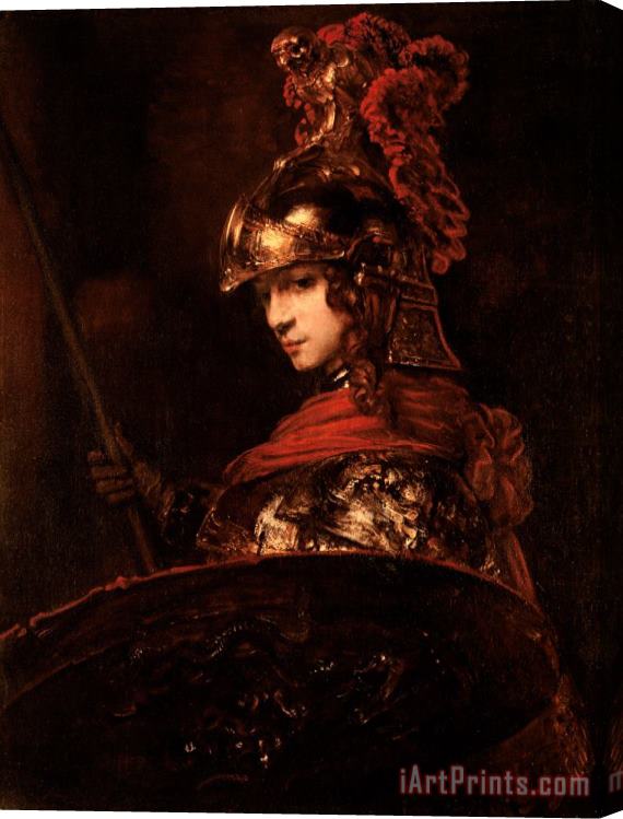 Rembrandt Pallas Athena Stretched Canvas Print / Canvas Art