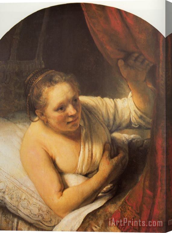 Rembrandt Sarah Waiting for Tobias Stretched Canvas Painting / Canvas Art