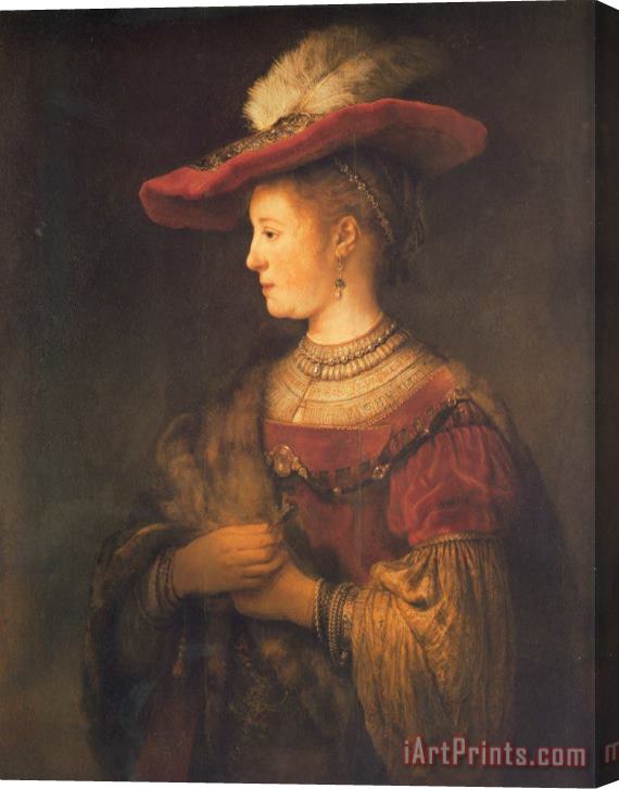 Rembrandt Saskia Stretched Canvas Painting / Canvas Art