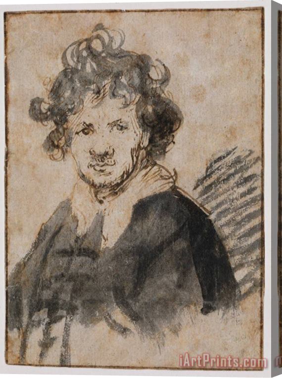 Rembrandt Self Portrait Stretched Canvas Painting / Canvas Art