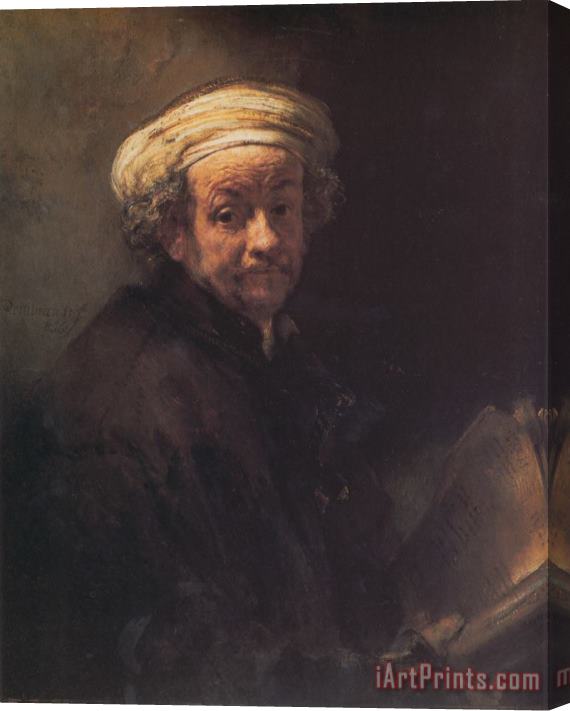 Rembrandt Selfportrait As The Apostle Paul Stretched Canvas Painting / Canvas Art