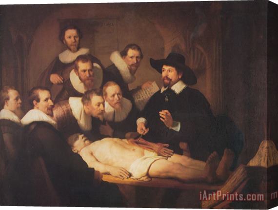 Rembrandt The Anatomy Lecture of Dr. Nicholaes Tulp Stretched Canvas Print / Canvas Art