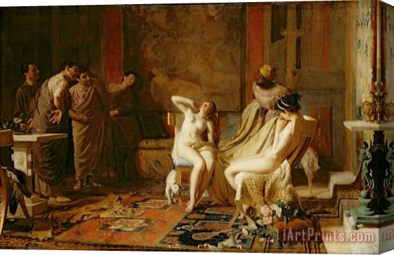 Remy Cogghe Female Slaves Presented to Octavian Stretched Canvas Print / Canvas Art