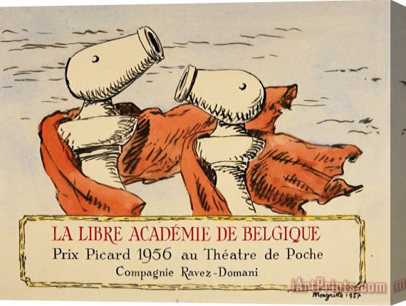 rene magritte La Libre Academie De Belgique Stretched Canvas Print / Canvas Art