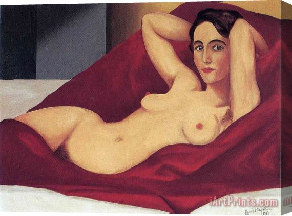 rene magritte Reclining Nude 1925 Stretched Canvas Print / Canvas Art