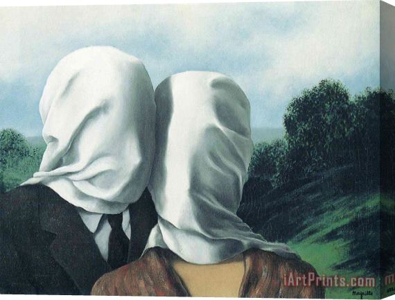 rene magritte The Lovers 1928 1 Stretched Canvas Print / Canvas Art