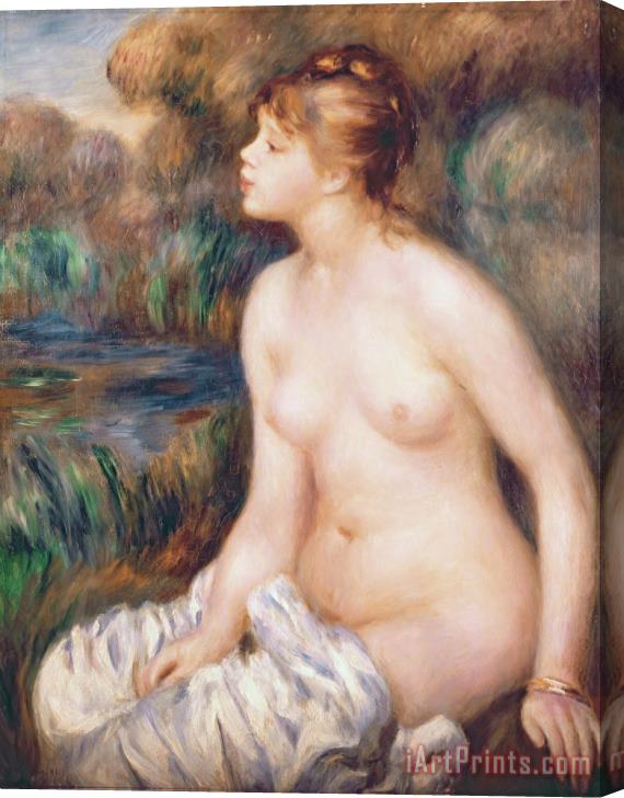 Renoir Seated Female Nude Stretched Canvas Painting / Canvas Art