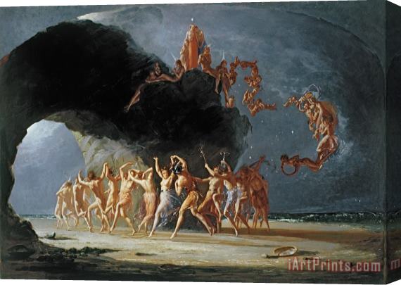 Richard Dadd Come unto these Yellow Sands Stretched Canvas Print / Canvas Art