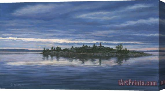 Richard De Wolfe Chimney Island Stretched Canvas Painting / Canvas Art
