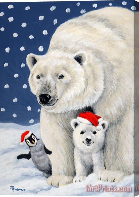 Richard De Wolfe Holiday Greetings Stretched Canvas Painting / Canvas Art