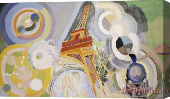 Robert Delaunay Air, Fire And Water Stretched Canvas Painting / Canvas Art