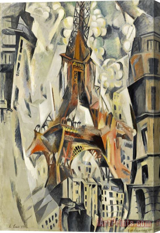 Robert Delaunay Eiffel Tower (tour Eiffel) Stretched Canvas Painting / Canvas Art