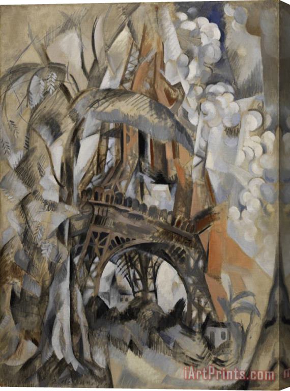 Robert Delaunay Eiffel Tower with Trees (tour Eiffel Aux Arbres) Stretched Canvas Painting / Canvas Art
